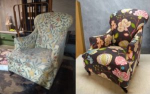 Re-upholster Charles Mackintosh chair