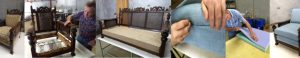 Reupholstery of Jarvi Furniture Lounge