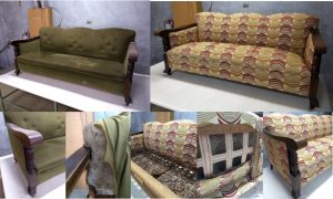 mid century chair upholstery