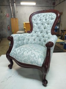upholstered antique chairs