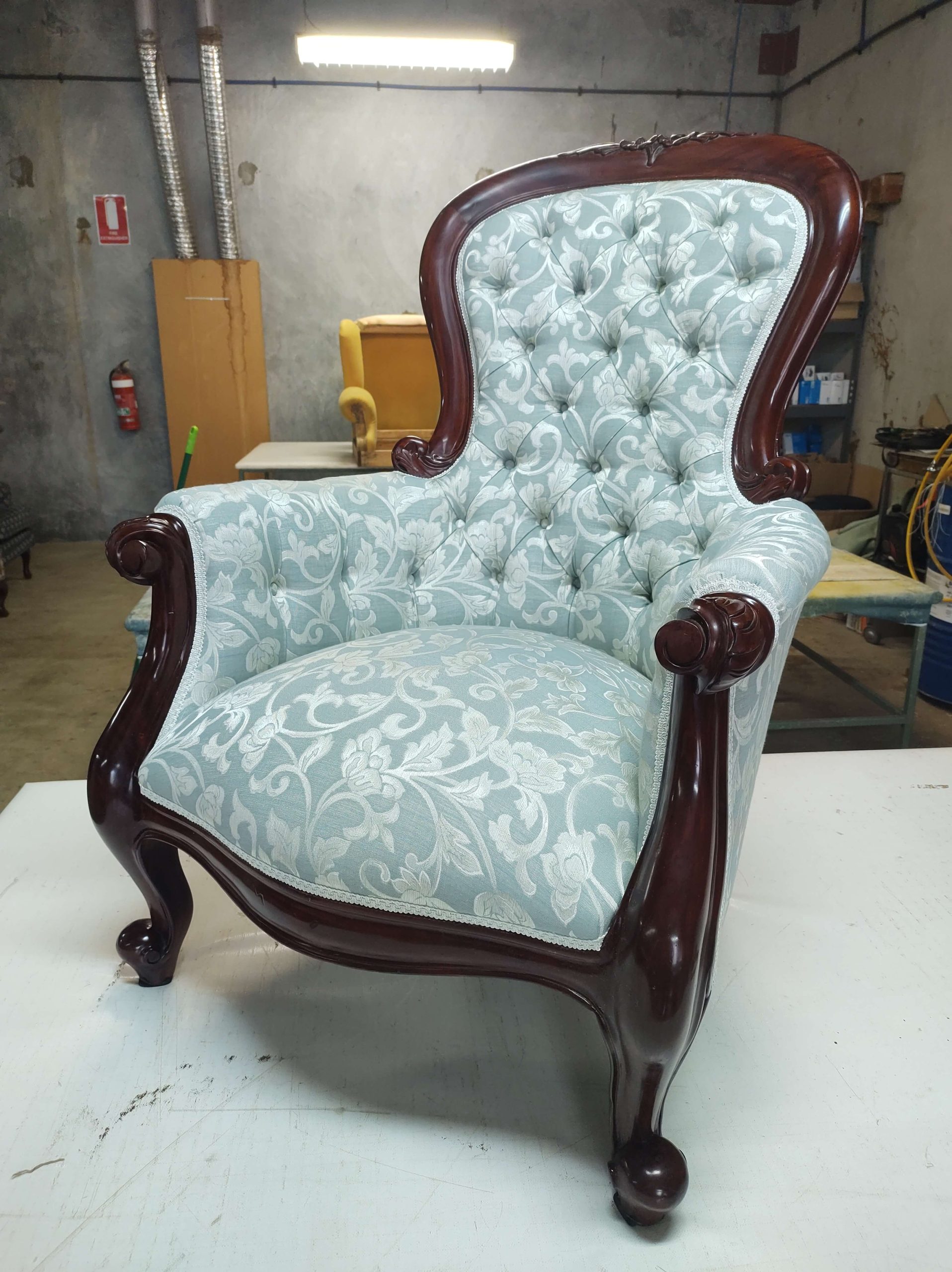 upholstered antique chairs