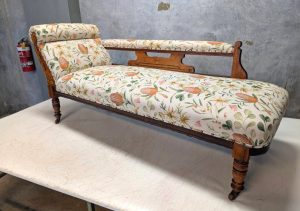 Warwick Fabric Chaise Lounge Reupholstered Perth WA
